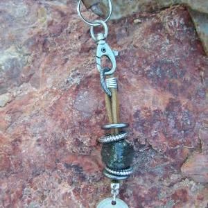 Leather And Coin Key Chain