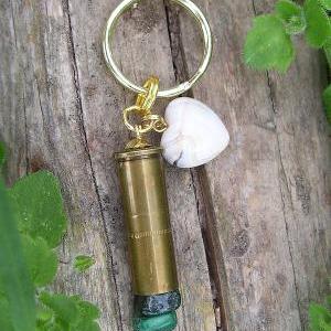 Bullet Key Chain With Agate