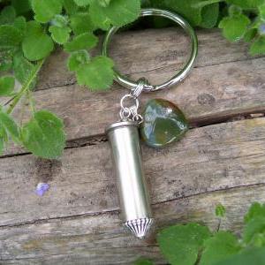 Bullet Key Chain .38 Special Agate