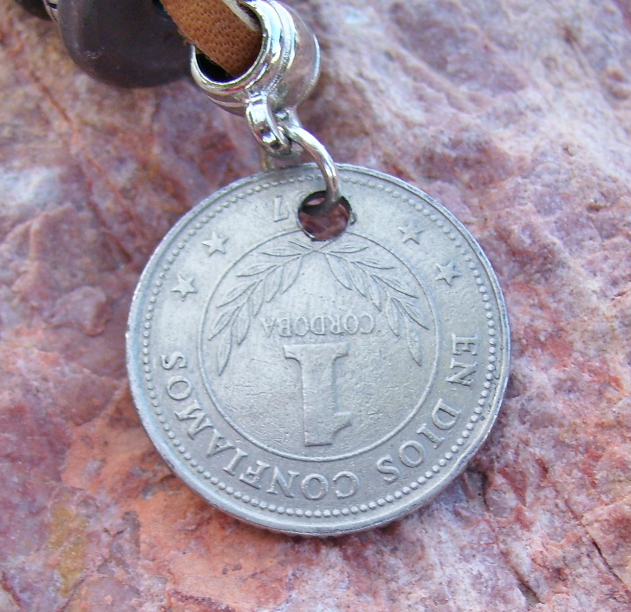 Leather And Coin Key Chain on Luulla